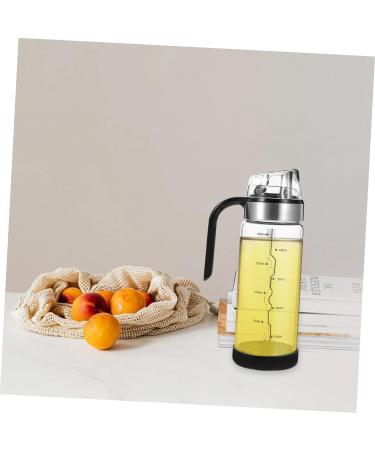 Milisten 1pc Oil Can Stainless Steel Salad Dressing Containers Oil Bottles for Kitchen Oil Glass Bottle Vinegar Dispenser Bottle Household Oil Pot Olive Oil Anti-leakage Plastic 22X7CM Black - Buy Online on GoSupps.com