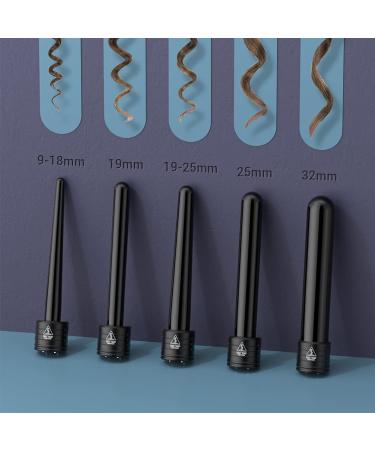 Buy Curling Iron 5 in 1 LCD Ceramic Coating - Multifunctional Wave Iron Kit ET-W301 Black | International Shipping Available - Buy Online on GoSupps.com