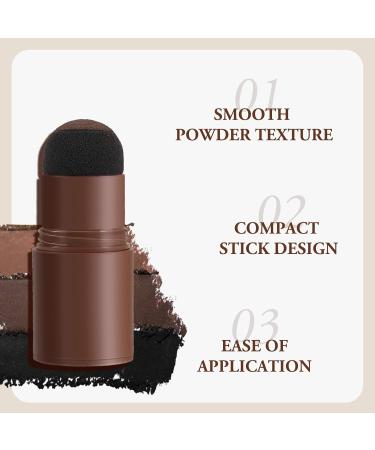 Boobeen Root Touch Up Powder Stick Hair Powder Root Concealer for Gray Hair Hairline Powder Root Cover Up for Thinning Hair Dark brown - Buy Online on GoSupps.com
