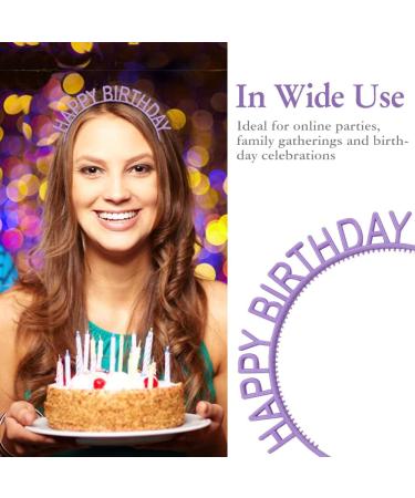 Dizila 12 Pack Candy Color Happy Birthday Headbands for Girls - Party Decoration Tiara Crowns for Kids & Teens - Buy Online on GoSupps.com