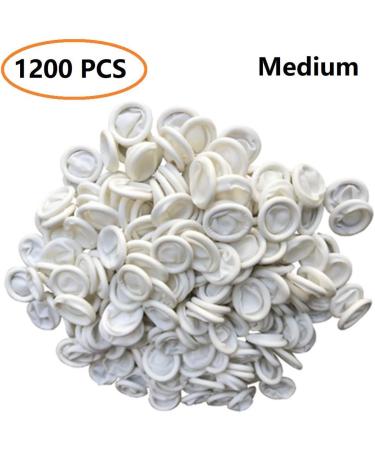 ANSLYQA Finger Cots Latex (Medium 1200 Pcs) Disposable Finger Covers Anti Static Rubber Fingertips Protective for Electronic Repair Crafting Industrial Apply Medium (1200 Count) - Buy Online on GoSupps.com