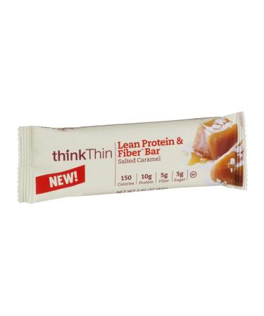 Lean Protein and Fiber Bar Salted Caramel 1.41 Ounces (10 Pack 14.11oz Total)