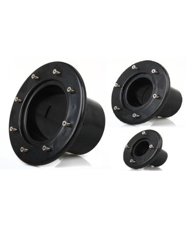 Aquaforte ABS implementation with counter -flange 110 mm (inside diameter) double inner adhesive connection including galvanized screws black - Buy Online on GoSupps.com