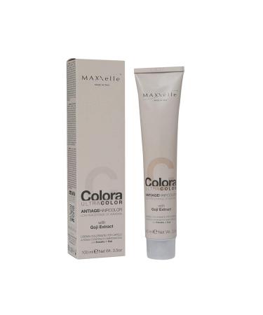 Maxxelle Ultra Color - Low Ammonia Color Treatment with Goji Extract 4.35 Cocoa Brown (100 ml)