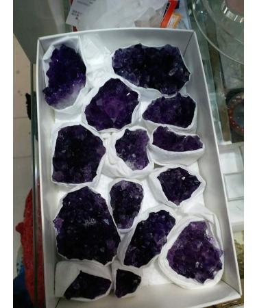 14 Uruguay Natural Amethyst Quartz Original Raw Stones and Minerals Natural Luster
