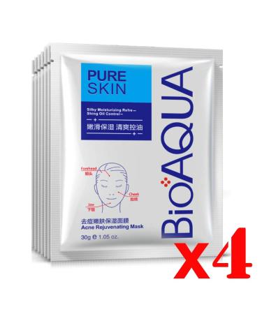 BIOAQUA 4-in-1 Acne Treatment & Scar Removal Cream - 100g + 30g + 30ml + 4pcs | Moisturizing Face Masks for Blemish Marks & Spots - Buy Online on GoSupps.com