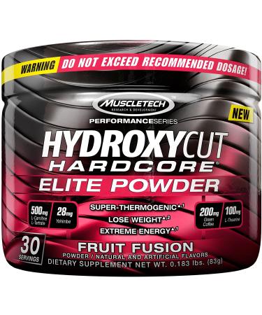 Hydroxycut Hardcore Elite Powder -  Fruit Fusion - 30 Servings