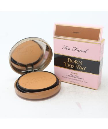 Too Faced Born This Way Oil Free Powder 0.35oz/10g New With Box (Mahogany)