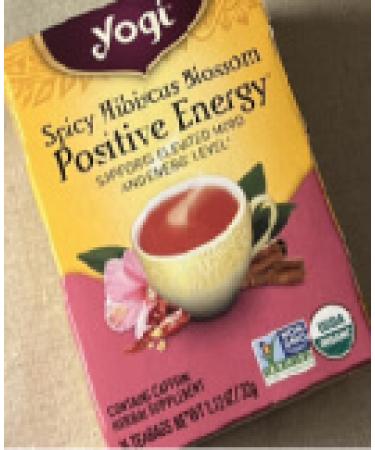 Yogi Tea Spicy Hibiscus Blossom Positive Energy 16 Tea Bags 1.12 oz (32 g)