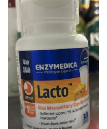 Enzymedica Lacto Most Advanced Dairy Digestion Formula 30 Capsules - Buy Online on GoSupps.com