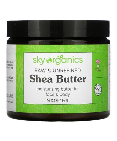 Sky Organics Shea Butter Raw & Unrefined 16 fl oz (454 g)