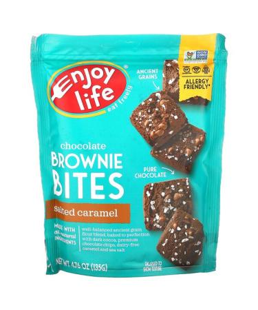 Enjoy Life Foods Chocolate Brownie Bites Salted Caramel 4.76 oz (135 g)