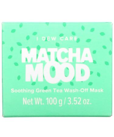I Dew Care Matcha Mood Soothing Green Tea Wash-Off Mask - 3.52 oz | Revitalize & Soothe Skin - Buy Online on GoSupps.com