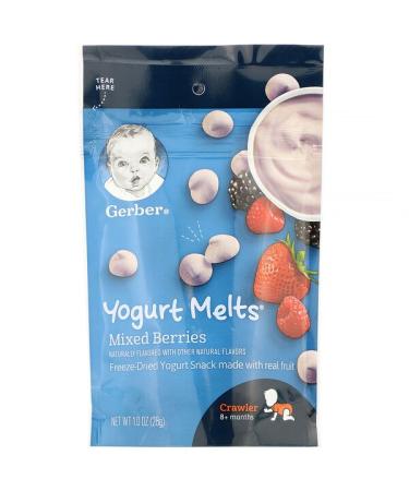 Gerber Graduates Yogurt Melts  8+ Months Mixed Berries 1.0 oz (28 g)