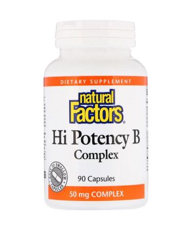 Natural Factors Hi Potency B Complex 90 Capsules