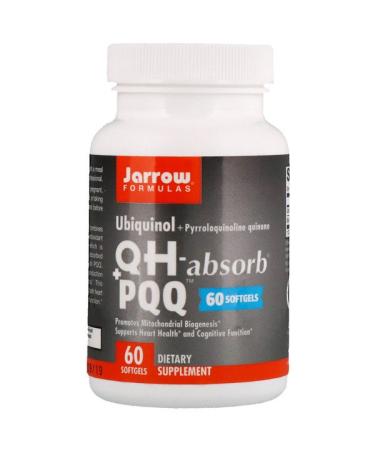 Jarrow Formulas Ubiquinol QH - Absorb + PQQ 60 Softgels