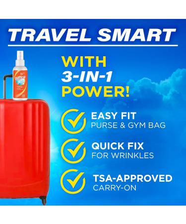 Bounce Rapid Touch-Up 3 in 1 Wrinkle Releaser Clothing Spray - RELEASE WRINKLES - Eliminates Odors & Freshens - Removes Static - TSA Approved Travel Size 3 Oz Pack of 3 - Buy Online on GoSupps.com