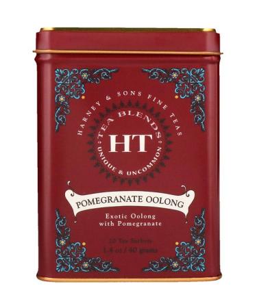 Harney & Sons HT Tea Blend Pomegranate Oolong 20 Tea Sachets 1.4 oz (40 g)