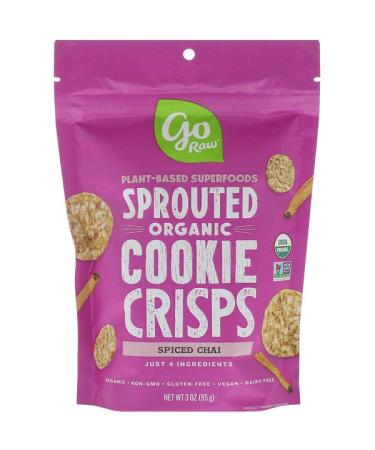 Go Raw Organic Sprouted Cookie Crisps Spiced Chai 3 oz (85 g)