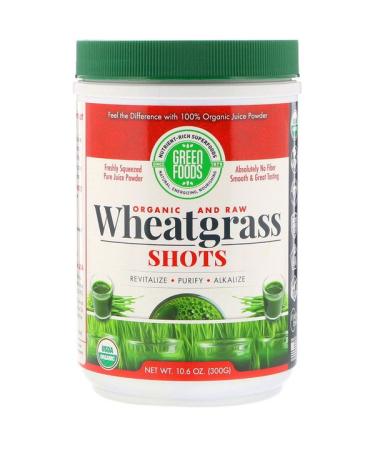 Green Foods  Organic & Raw Wheatgrass Shots 10.6 oz (300 g)