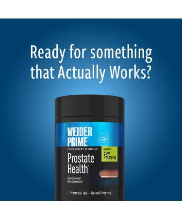 Weider Prime Prostate Health for Men - Dual Action with N.O. Boost - 60 Veggie Capsules - Buy Online on GoSupps.com