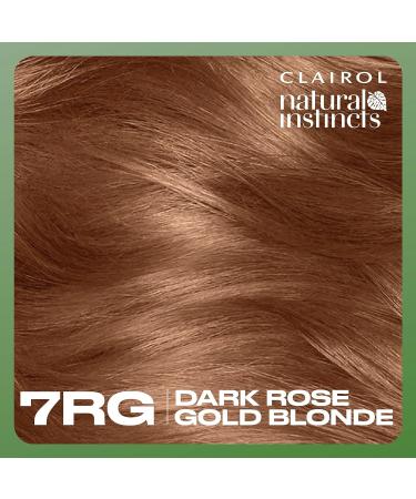 Clairol Natural Instincts 7RG Dark Rose Gold Blonde Hair Dye - 5.85 Fl Oz (Pack of 1) - Buy Online on GoSupps.com