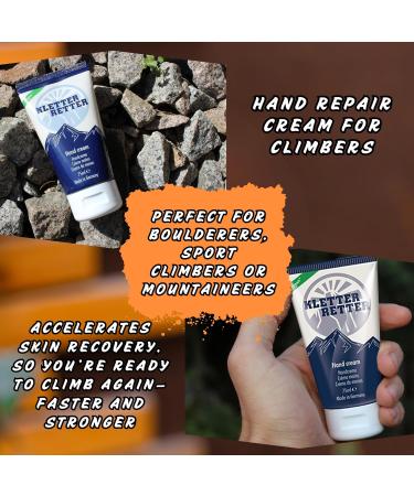 Climbing Rescuer Hand Cream for Climbers & Boulderers - 3 x 75ml | Panthenol Calendula Oil & Ectoin - Quick Absorption Non-Sticky - Buy Online on GoSupps.com