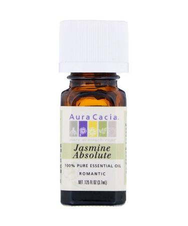 Aura Cacia 100% Pure Essential Oil Jasmine Absolute .125 fl oz (3.7 ml)