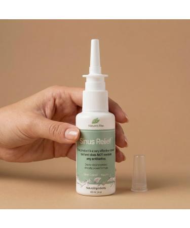 Nature's Rite Sinus Relief Spray 1.5 oz - All-Natural Nasal Support for Sinus Problems - Made in USA - Buy Online on GoSupps.com