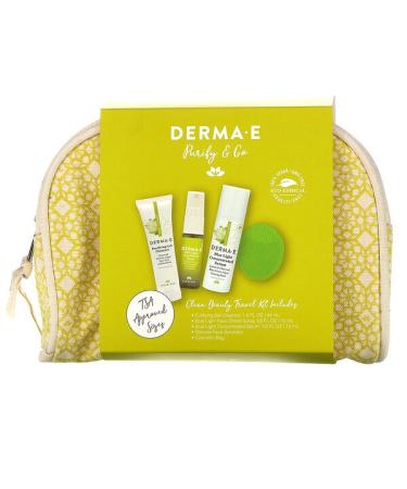 Derma E Purify & Go Clean Beauty Travel Kit 5 Piece Kit