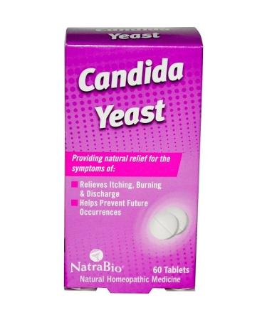 NatraBio Candida Yeast 60 Tablets
