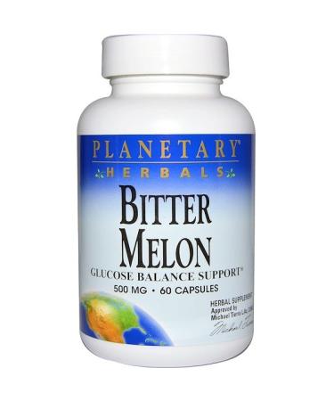 Planetary Herbals Bitter Melon Glucose Balance Support 500 mg 60 Capsules