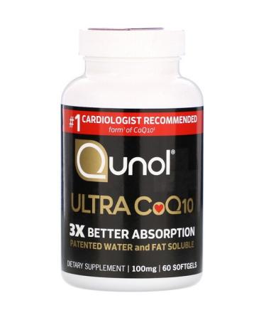 Qunol Ultra CoQ10 100 mg 60 Softgels