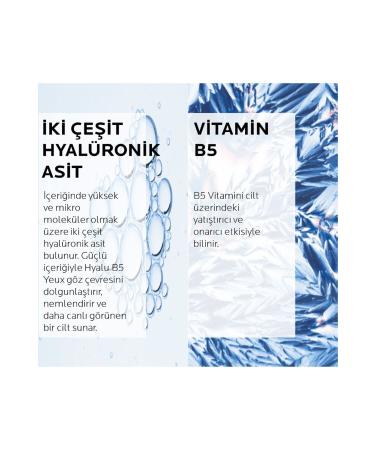 La Roche Posay Anti-Wrinkle Hyaluronic Acid and Vitamin B5 & Hyalu B5 Yeux Plumping Eye Cream 15ml  - Buy Online on GoSupps.com