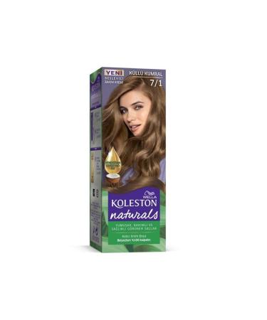 Wella Koleston Naturals Hair Dye 7/1 Ash Blonde 2 Pieces - Buy Online on GoSupps.com