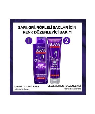 Elseve L'or al Paris Anti-Orange Purple Shampoo 200 ml - Buy Online on GoSupps.com