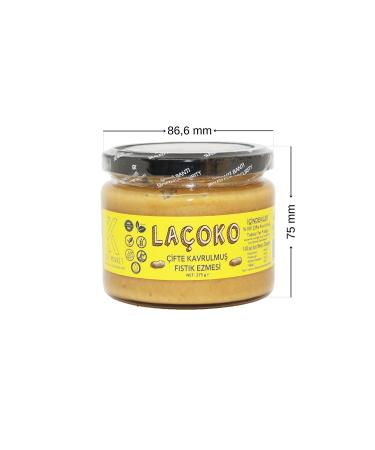 LA OKO 275 Grams Sugar-Free Additive-Free Gluten-Free Vegan Natural Double Roasted Peanut Butter - Buy Online on GoSupps.com