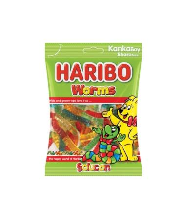 Haribo Advantage Package Worm Jelly Mini Size 17gr x 24 Pieces Box Mixed Fruit - Buy Online on GoSupps.com