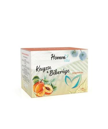 HOMM VITA HOMM VITA APRICOT & ROSEMARY MIXED HERBAL TEA 60 BAGS 90GR - Buy Online on GoSupps.com