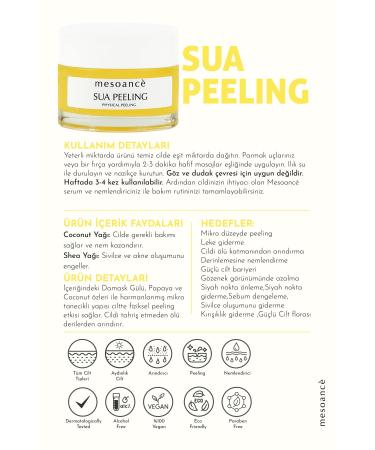 Mesoance Sua Peeling Vitamin C Moisturizing Anti-Stain and Purifying Peeling - 50 ml - Buy Online on GoSupps.com