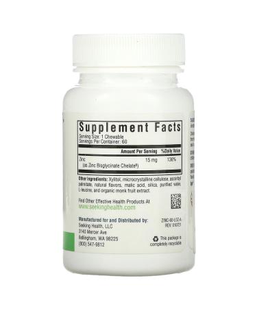 Buy Seeking Health Optimal Zinc 60 Lozenges | Immune Support & Health Benefits - Buy Online on GoSupps.com