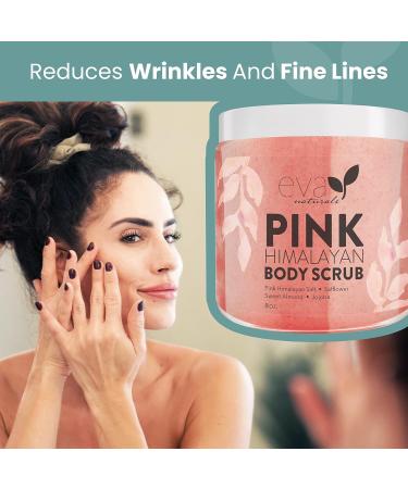 Pink Himalayan Body Scrub by Eva Naturals - Exfoliating Body and Foot Scrub for Women and Men - Deep Moisturizing and Nourishing Skin Treatment - Buy Online on GoSupps.com