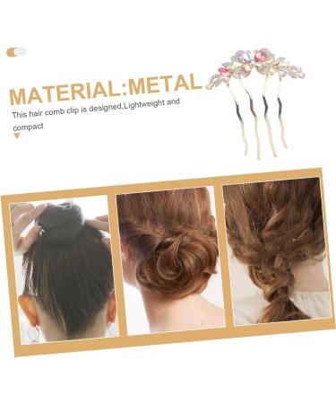 Angoily Hair Comb Bridal Headpieces for Wedding Crystal Hair Jewelry Purple Hair Clips Wedding Headbands Wedding Hair Flowers Pearl Hair Accessories Tiara Back of Head Bow Tie Metal Bride - Buy Online on GoSupps.com