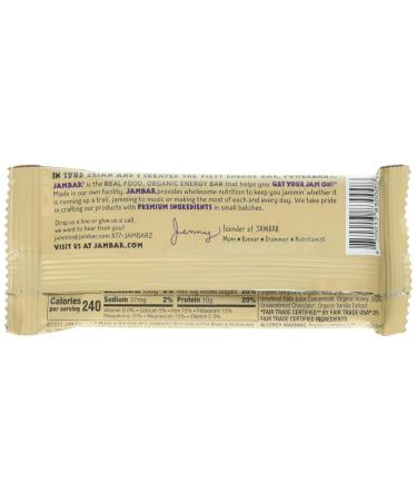 Jambar Organic Chocolate Cha Cha Energy Bar - 2.12 OZ | Healthy Snack for Energy Boost | International Shipping Available - Buy Online on GoSupps.com