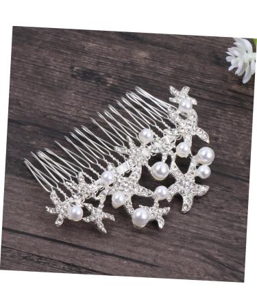 HAPINARY Bride Insert Comb Wedding Hair Comb Tiara Bridal Headdress Wedding Headpiece Pearl Hair Comb Accessories Bride Alloy - Buy Online on GoSupps.com
