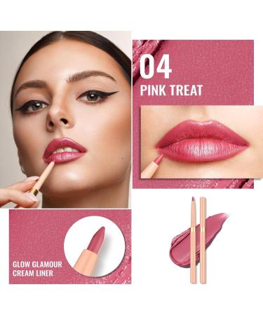 Oulac Waterproof Lipliner Pencil Set - Smooth and Creamy Retractable Lip Makeup for Precision Application Vegan & Cruelty-Free 04 Pink Treat+06 Body Talk+11 Mint - Buy Online on GoSupps.com