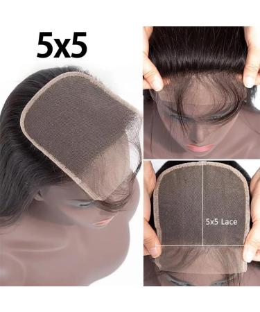 DUAUJUIU Straight Human Hair 5x5 HD Lace Closure Brazilian Hair Human Hair Closure for Black Women Natural Remy Hair Soft Swiss Lace Closure 12 Inch 12 Inch 5x5 Lace Closure Straight - Buy Online on GoSupps.com