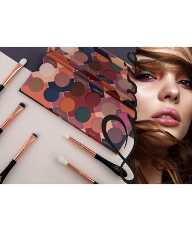 Luvia Eye Make-Up Eyeshadow Brush - Vegan Soft Shader Brush in Black/Rose Gold | International Shipping Available - Buy Online on GoSupps.com