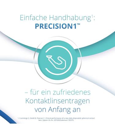 Buy PRECISION1 Daily Soft Contact Lenses - 30 pcs BC 8.3 mm DIA 14.2 mm -6.00 Diopters - International Shipping Available - Buy Online on GoSupps.com
