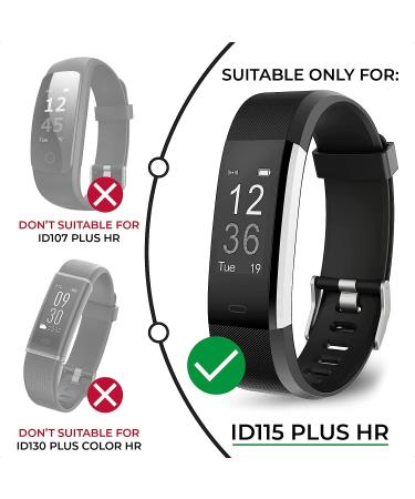 Wrist Bands Replacement - Slim Fitness Tracker Band for ID115 Fitness - 5 Color Straps (Red, Black, Blue, Purple, Green) - Buy Online on GoSupps.com